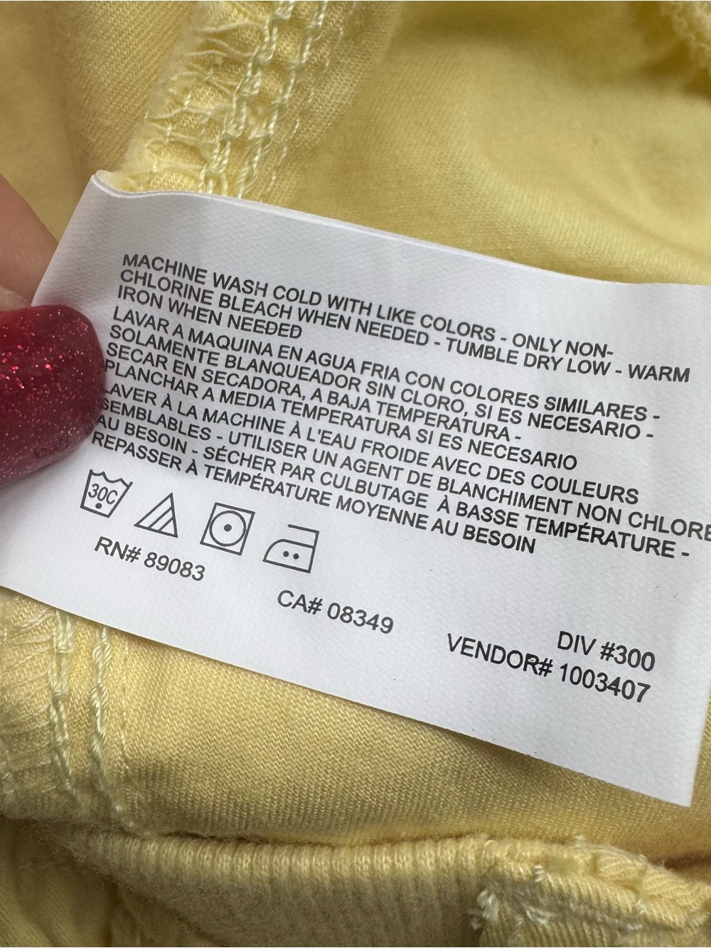 NWT Gloria Vanderbilt LANA Yellow Cargo Shorts SIZE: 12    #3 - Picture 10 of 10